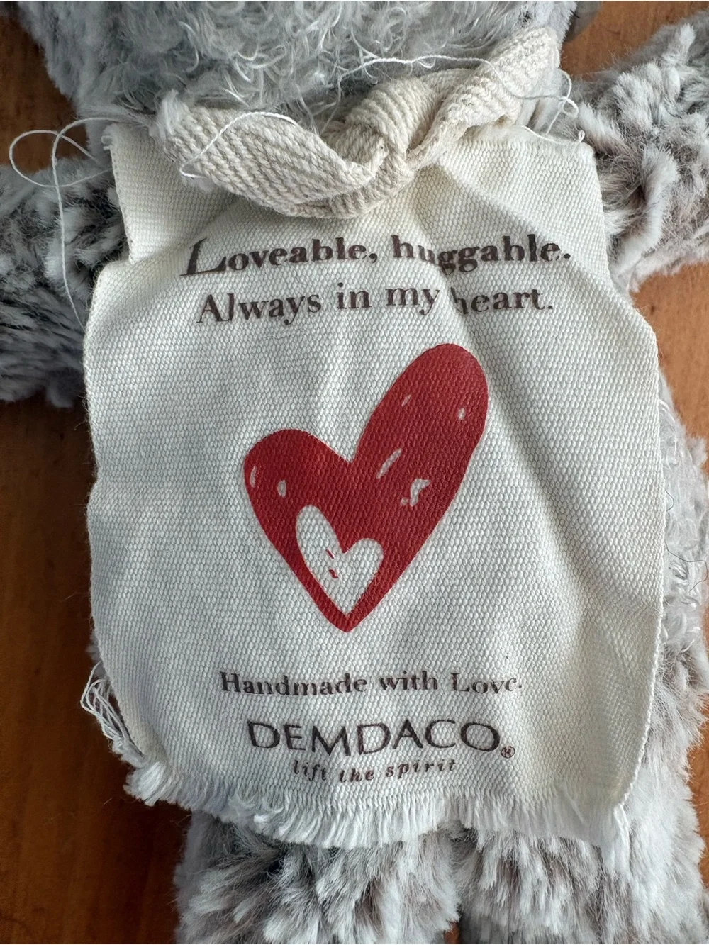 Demdaco Giving Collection Bear, Lovable, Huggable, Always In My Heart, Brand New